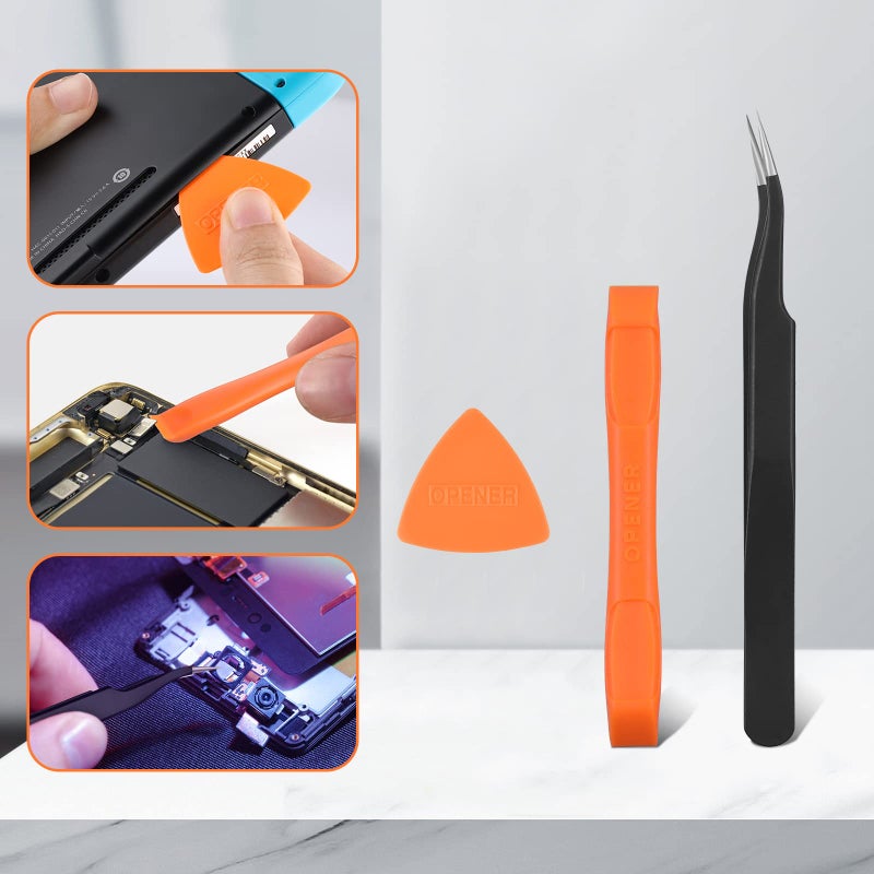 JOREST Screwdriver Kit for Switch  6Pcs Repair Set with Triwing Y00 Y1 Phillips PH000  Tweezers  Crowbar  Triangle Pry  for Switch Lite  Joycon Controller  Wii  Gameboy Advance SP  Gamecube - Image 5